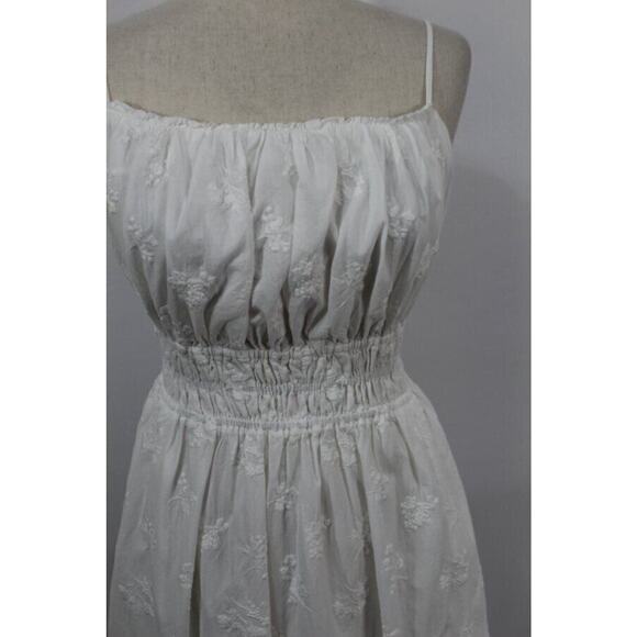 TROVATA Birds of Paradis M Medium White Embroidered Tiered Maxi Dress Mirabella - Picture 6 of 12